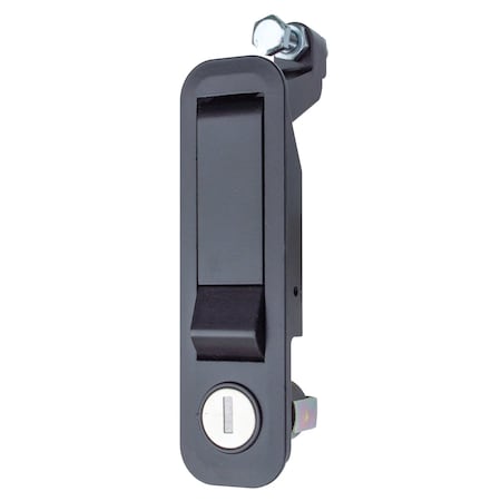 Global Pivot Latch, Long Body, Short Arm, Locking, Black PL-LSL-10212-2006-1PK